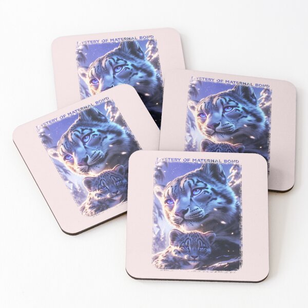 Item preview, Snow leopard family bond designed and sold by Zavdesign.