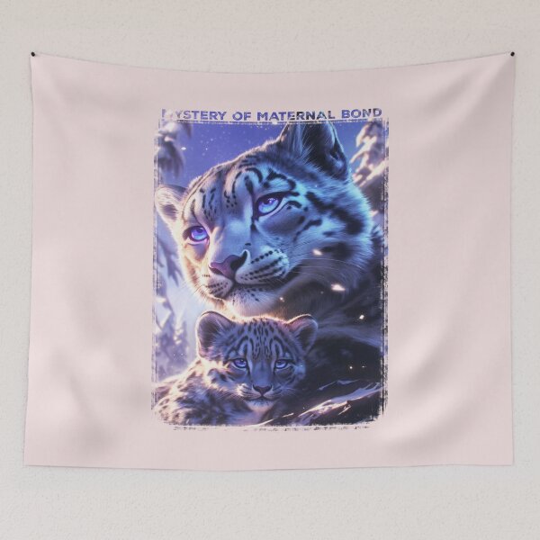 Item preview, Snow leopard family bond designed and sold by Zavdesign.