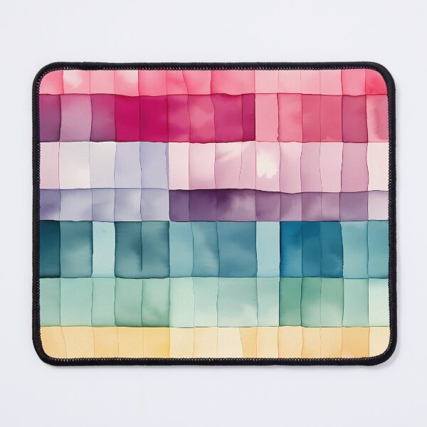 Item preview, Watercolour Rainbow Squares designed and sold by Djarainj.