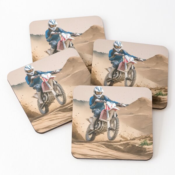 Item preview, Desert Daredevil: A Motorcyclist’s Leap Over Sandy Dunes designed and sold by homydesign.