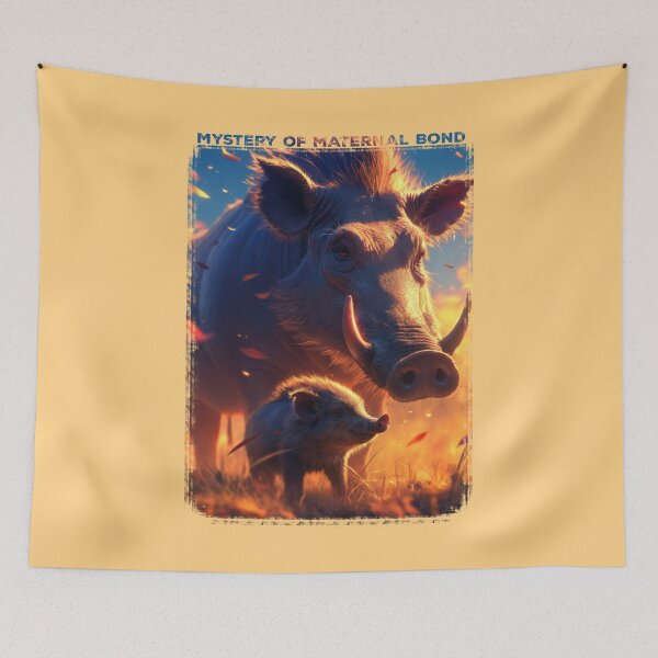 Item preview, Mother and Baby warthog designed and sold by Zavdesign.