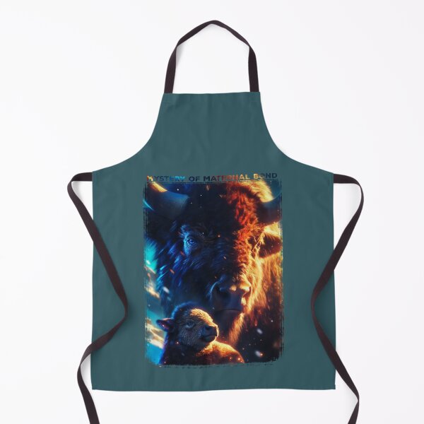 Artikelvorschau, Bison in natürlicher Harmonie mit Kalb entworfen und verkauft von Zavdesign.