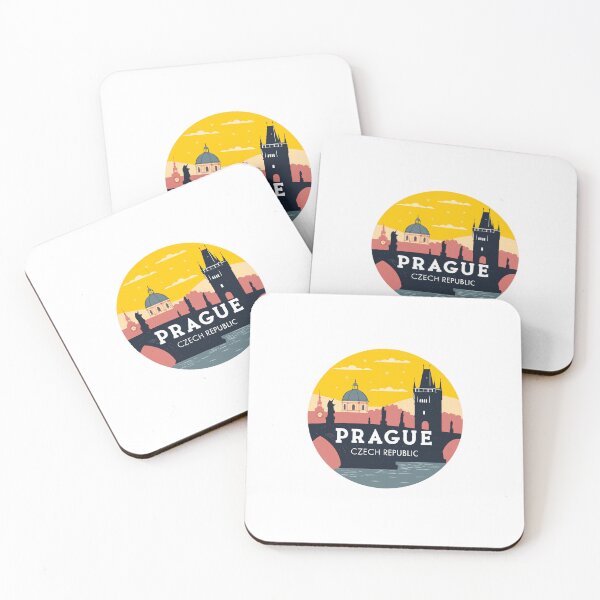 Item preview, Prague Czech Republic Travel Retro Emblem - Vintage City Souvenir Design designed and sold by andres felipe  Guevara Rincon.