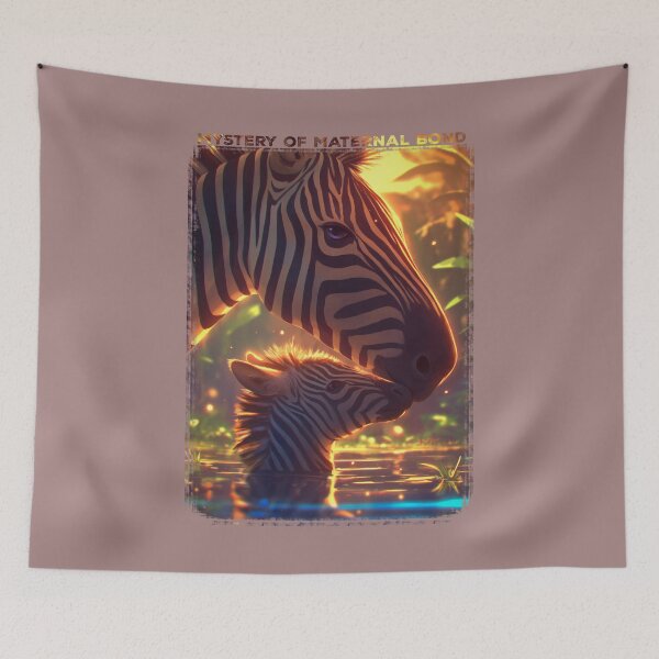 Item preview, Familia de cebras junto al agua designed and sold by Zavdesign.