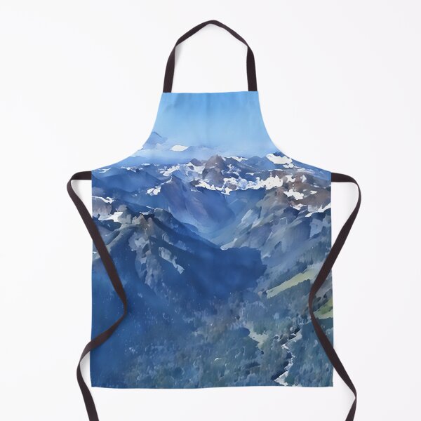 Item preview, Vista de la montaña Cascade (acuarela) designed and sold by flyscenicair.