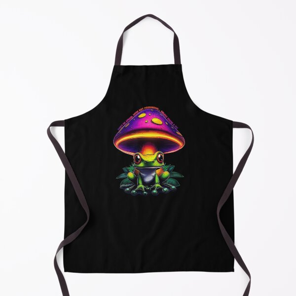 Item preview, Frog under a neon glowing mushroom designed and sold by Zavdesign.