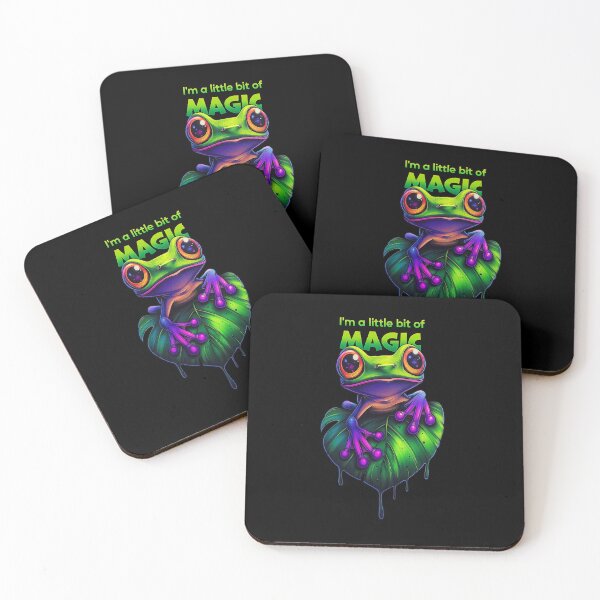 Item preview, Magical cute frog on a leaf designed and sold by Zavdesign.