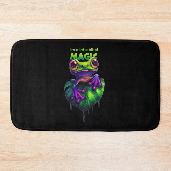 Item preview, Magical cute frog on a leaf designed and sold by Zavdesign.