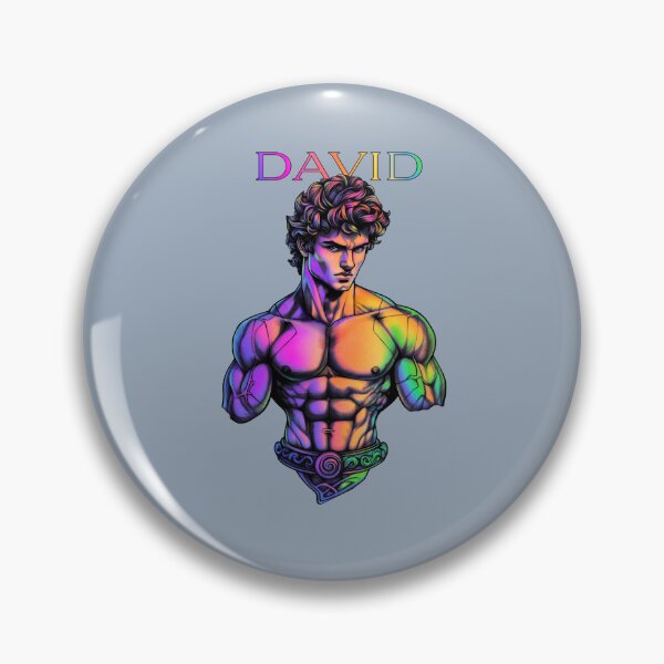Item preview, David by Michelangelo buonarotti | colorful illustration designed and sold by Zavdesign.