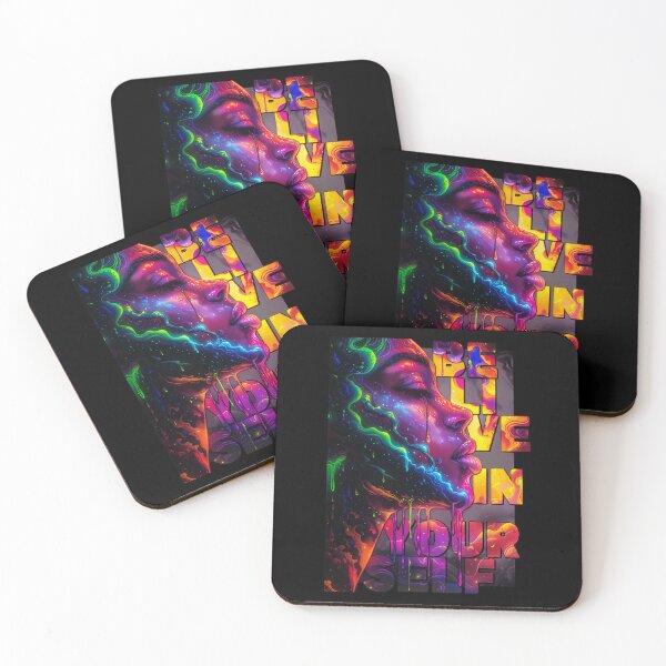 Item preview, Belive in yourself | beautiful  woman in neon colors designed and sold by Zavdesign.