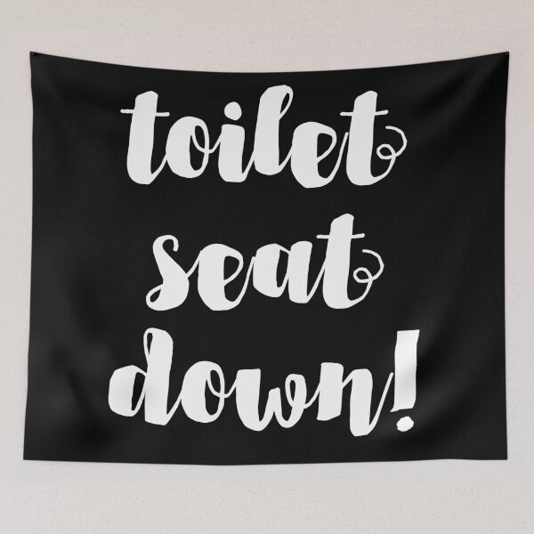 Item preview, TOILET SEAT DOWN! designed and sold by jazzydevil.