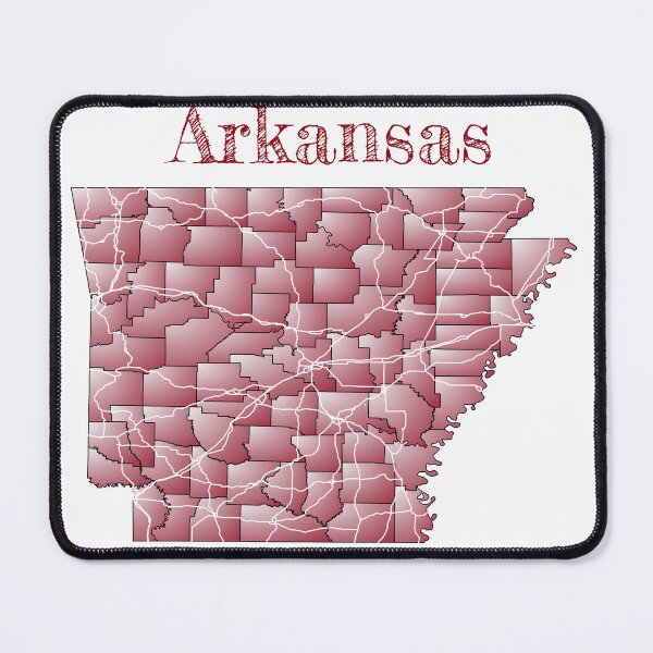 Item preview, Arkansas Counties & Major Roads designed and sold by PhilbonianDezin.