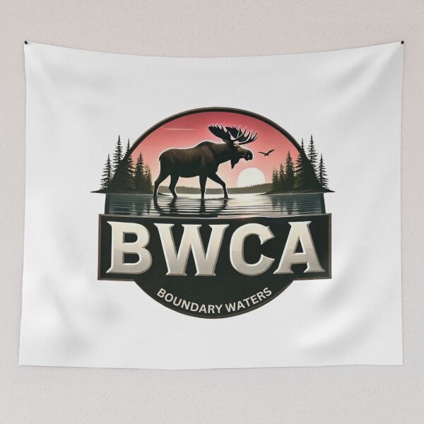 Item preview, Boundary Waters Canoe Area Wilderness Moose Design designed and sold by WayoftheWater.