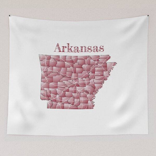 Item preview, Arkansas Counties & Major Roads designed and sold by PhilbonianDezin.