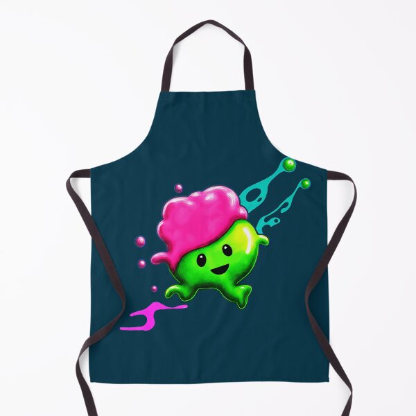 Item preview, Cartoon logo, cute running green blob with pink hair. designed and sold by Zavdesign.