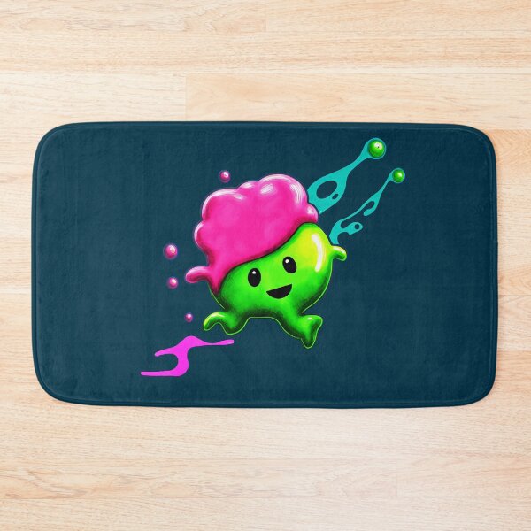 Item preview, Cartoon logo, cute running green blob with pink hair. designed and sold by Zavdesign.