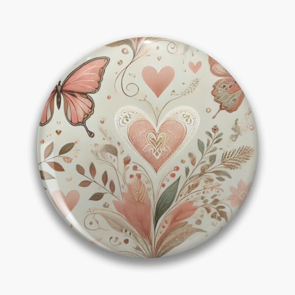 Item preview, Seamless Boho Hearts & Butterflies | Everyday Elegance with a Valentine’s Touch designed and sold by DEEPDesignsART.