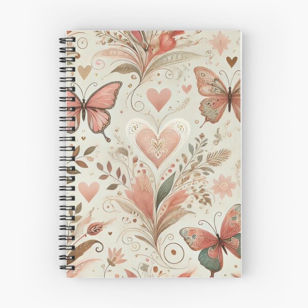 Item preview, Seamless Boho Hearts & Butterflies | Everyday Elegance with a Valentine’s Touch designed and sold by DEEPDesignsART.