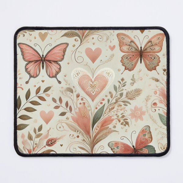 Item preview, Seamless Boho Hearts & Butterflies | Everyday Elegance with a Valentine’s Touch designed and sold by DEEPDesignsART.
