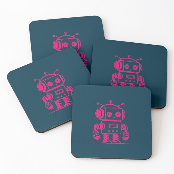 Item preview, A small cute robot created by pink lines. designed and sold by Zavdesign.