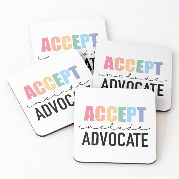 Item preview, Accept. Include. Advocate. designed and sold by Ali Maeve Art.