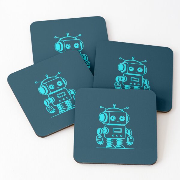 Item preview, A small cute robot created by blue lines. designed and sold by Zavdesign.