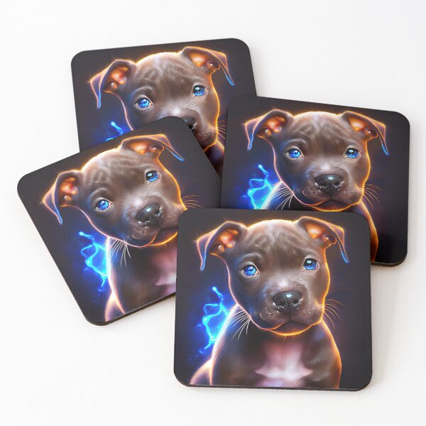 Item preview, staffordshire bull terrier cute puppy designed and sold by Zavdesign.