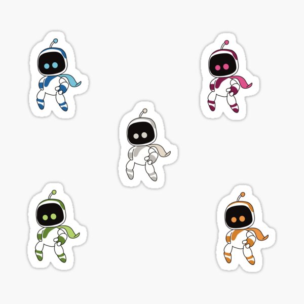 Vista previa del artículo con la obra «Paquete astro bot», diseñado y vendido por CheylaDesigns.