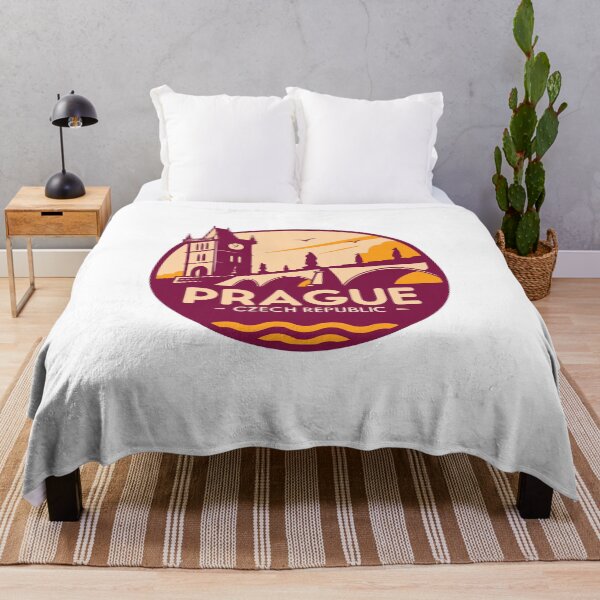 Item preview, Prague Czech Republic Travel Retro Emblem - Vintage City Souvenir Design designed and sold by andres felipe  Guevara Rincon.