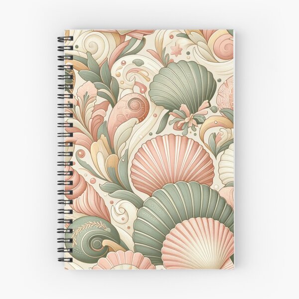Item preview, Seamless Boho Seashell Pattern | Elegant Coastal Design in Pastels designed and sold by DEEPDesignsART.