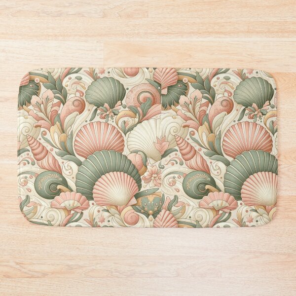 Item preview, Seamless Boho Seashell Pattern | Elegant Coastal Design in Pastels designed and sold by DEEPDesignsART.