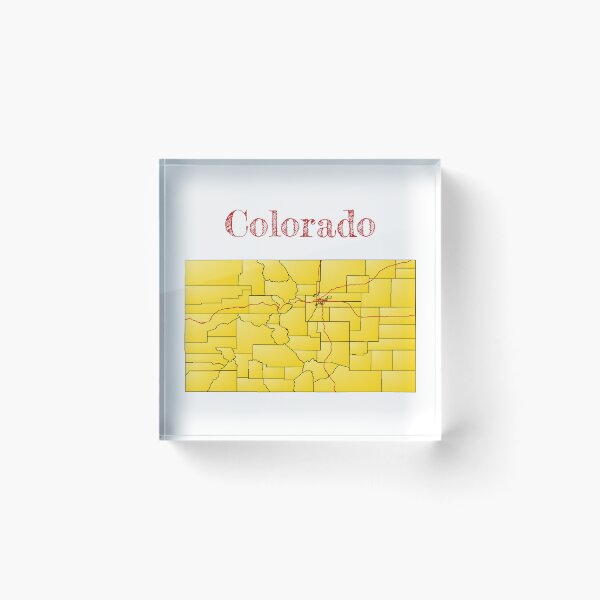 Item preview, Colorado Counties & Interstates designed and sold by PhilbonianDezin.