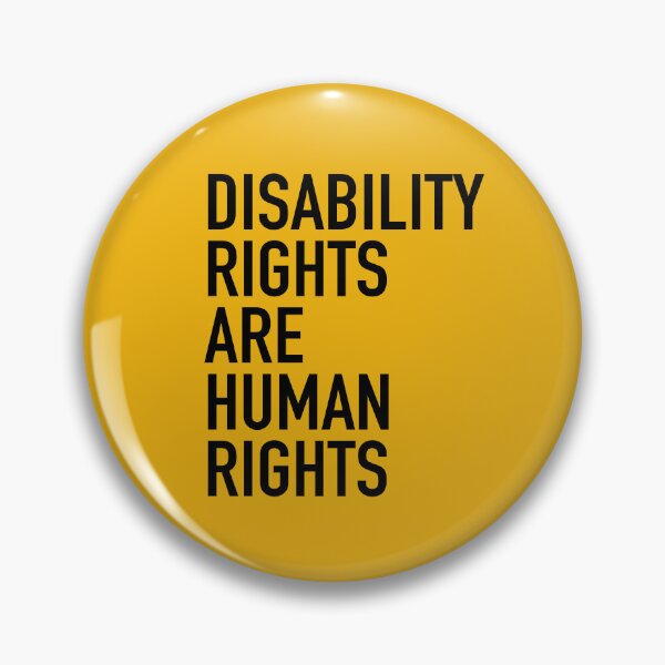 Item preview, Disability Rights Are Human Rights designed and sold by Mouse Ears & Broomsticks on Redbubble.