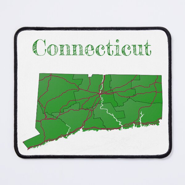 Item preview, Connecticut Counties & Major Roads designed and sold by PhilbonianDezin.