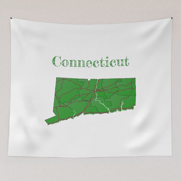 Item preview, Connecticut Counties & Major Roads designed and sold by PhilbonianDezin.