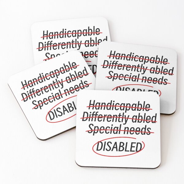 Item preview, Disabled’s Not a Dirty Word designed and sold by Ali Maeve Art.