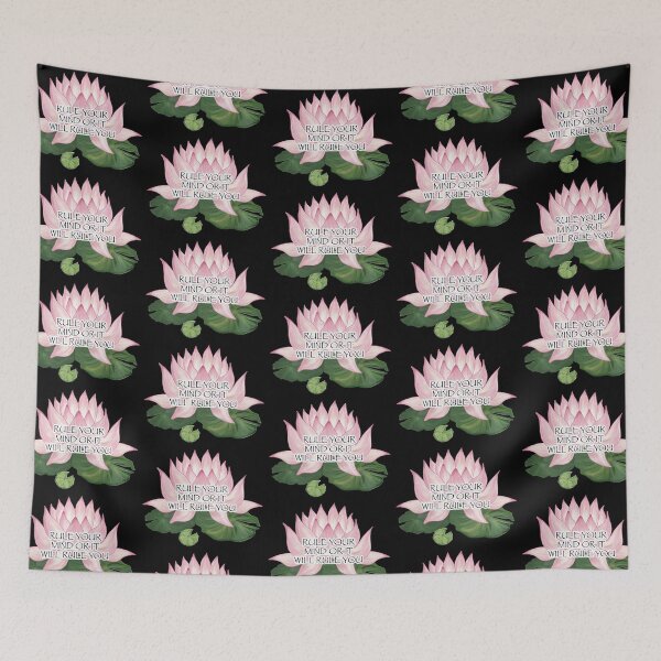 Item preview, Rule Your Mind or It Will Rule You Lotus designed and sold by fujinoart.
