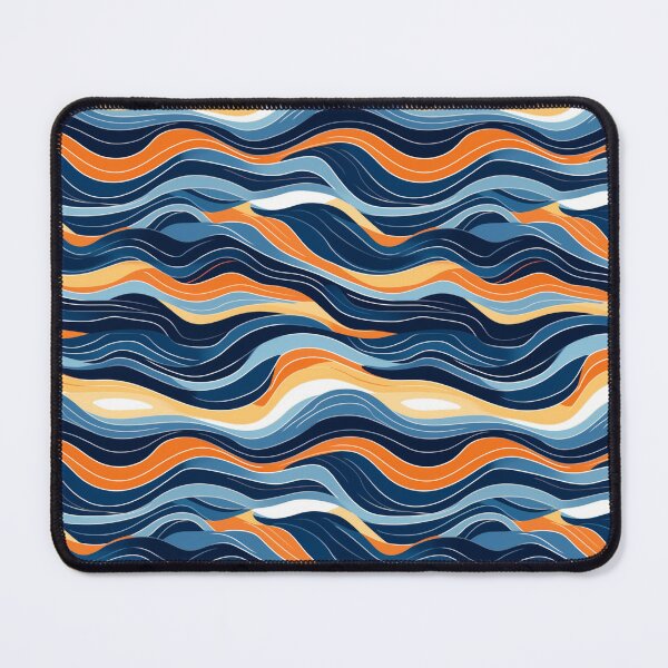 Item preview, Abstract Ocean Wave Stripes designed and sold by Myra365Art.