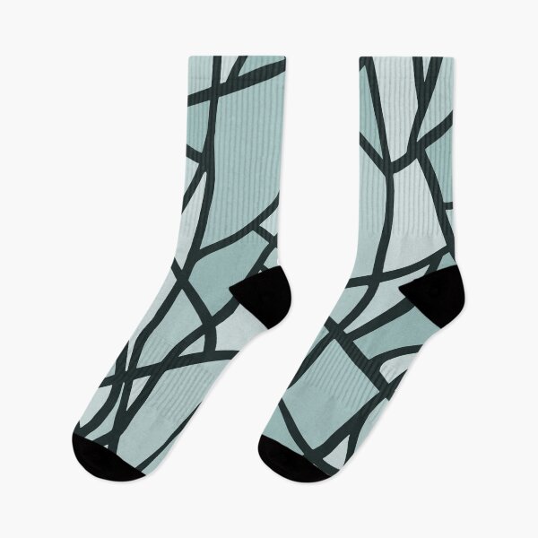 Item preview, Abstract Triangles - Teal on Black designed and sold by Lynne Adams.