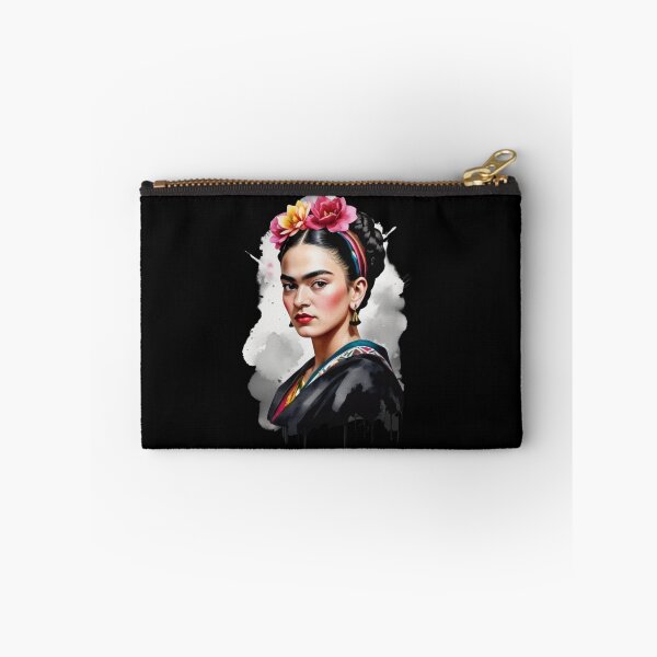 Item preview,  Colorful Watercolor Frida Kahlo (Black Background) designed and sold by MusesWhispers.