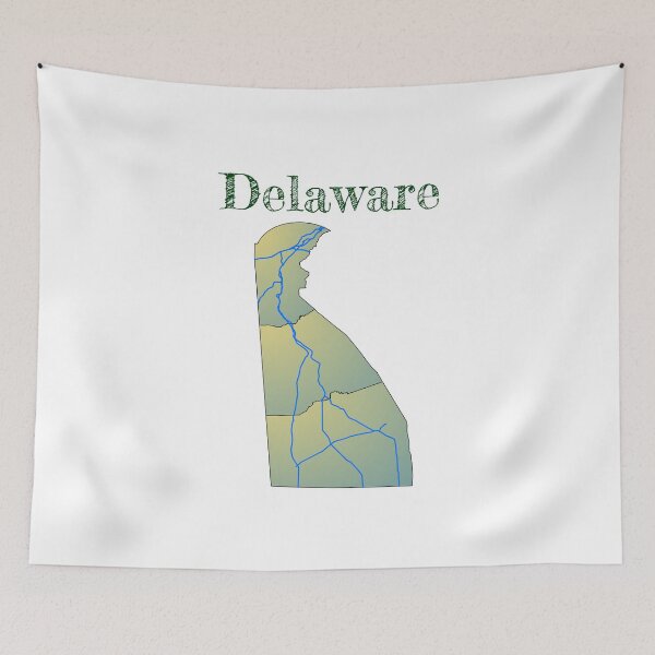 Item preview, Delaware Counties & Major Roads designed and sold by PhilbonianDezin.