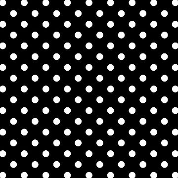 Artwork thumbnail, Chic Polka Dot Party Black & White Aesthetic by K9ish