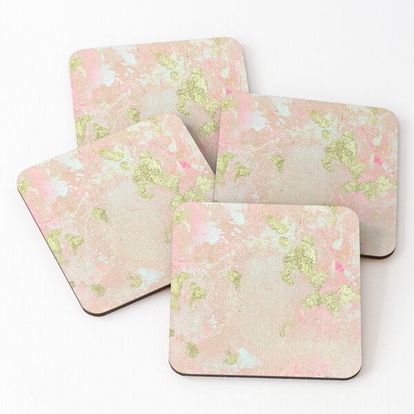 Item preview, Blush pink & Gold abstract design designed and sold by fujinoart.