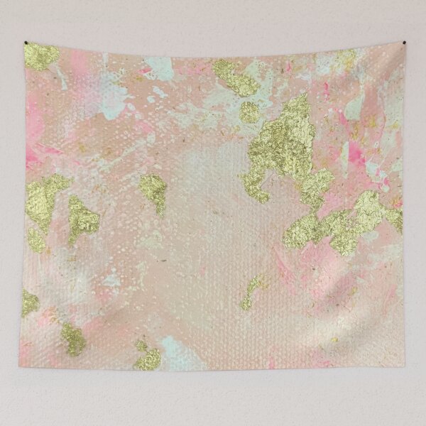 Item preview, Blush pink & Gold abstract design designed and sold by fujinoart.