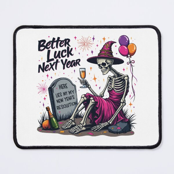 Item preview, Skeleton Resolutions: Funny New Year T-Shirt designed and sold by Krasnovaovaova.