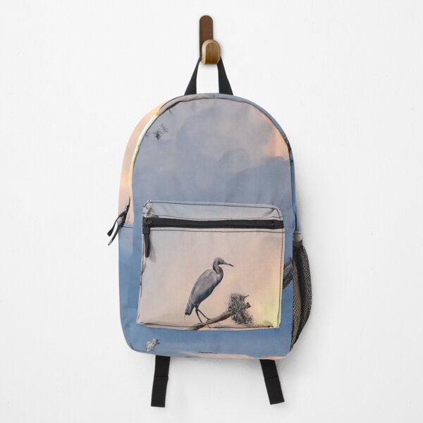 Item preview, Blue Heron Sitting on treetop during lightning storm in Cedar Key Florida designed and sold by NC NatureVisions.