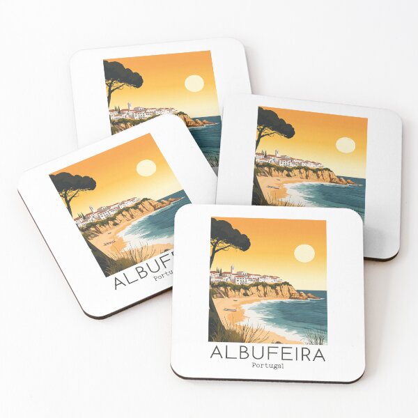 Item preview, A Vintage Travel Illustration of Albufeira - Portugal  designed and sold by GoodOldVintage.