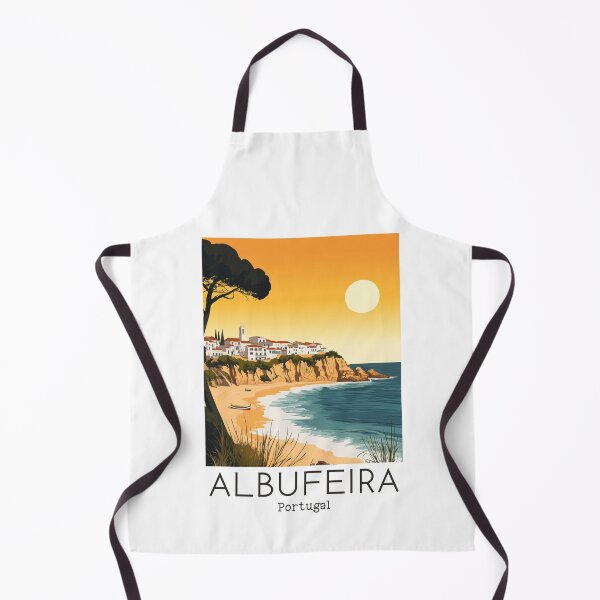 Item preview, A Vintage Travel Illustration of Albufeira - Portugal designed and sold by GoodOldVintage.