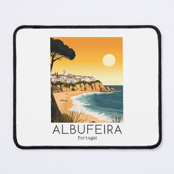 Item preview, A Vintage Travel Illustration of Albufeira - Portugal  designed and sold by GoodOldVintage.