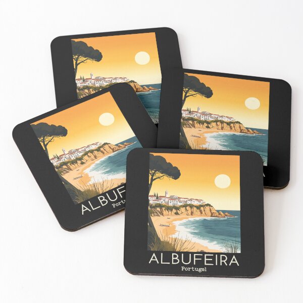 Item preview, A Vintage Travel Illustration of Albufeira - Portugal  designed and sold by GoodOldVintage.